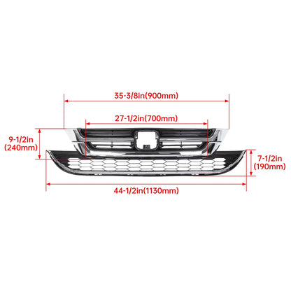 Chrome Upper Grille Mesh for 2010-2011 Honda CR-V