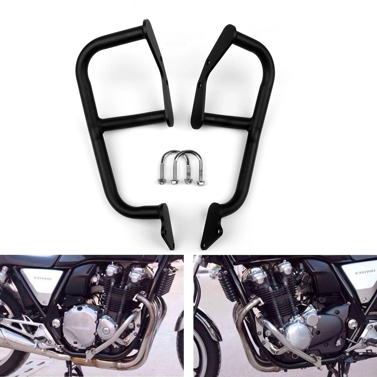 Engine Guards for Honda CB1100 (2010–2016) Black Crash Bars