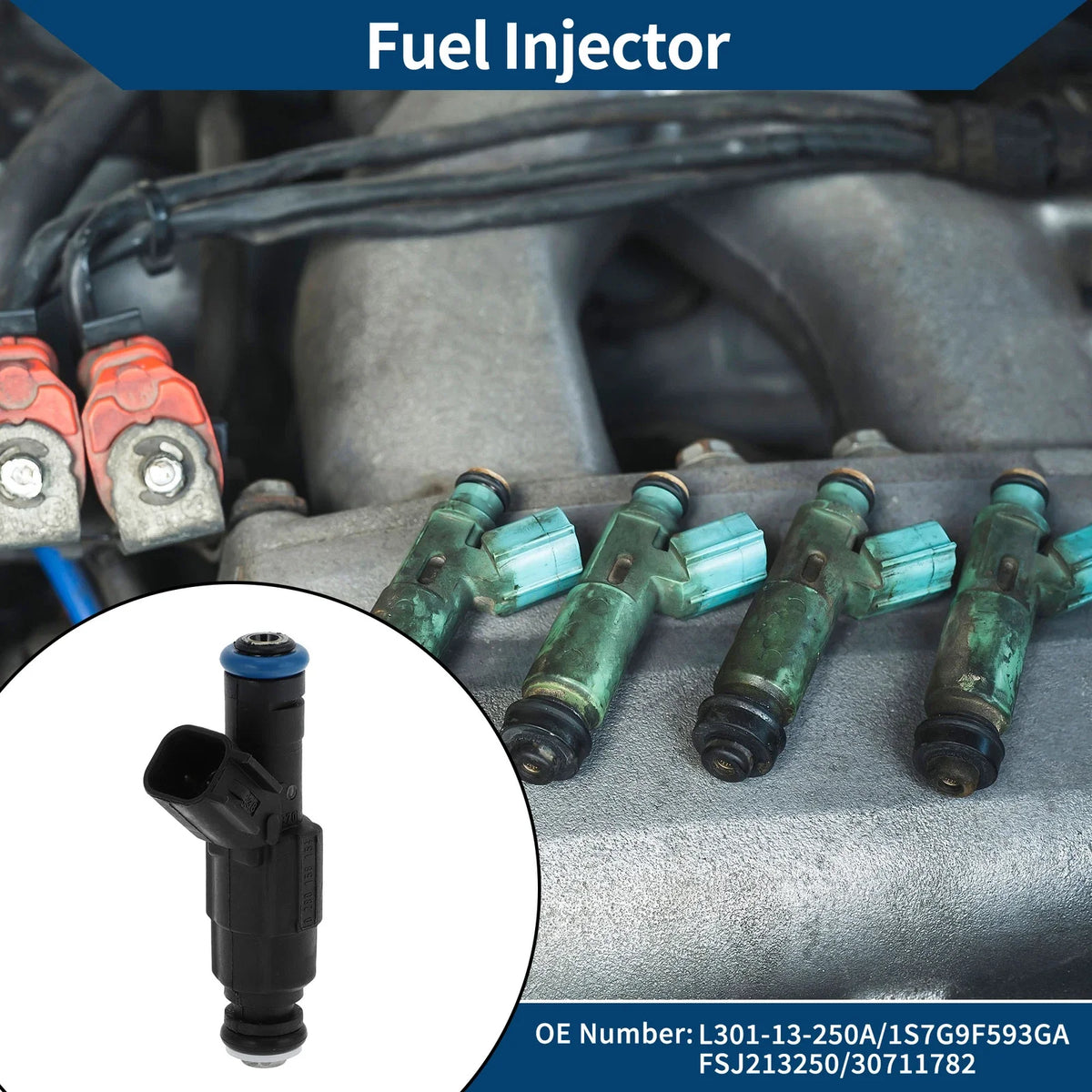 Fuel Injector No.L301-13-250A for Mazda 6 (2002–2007)