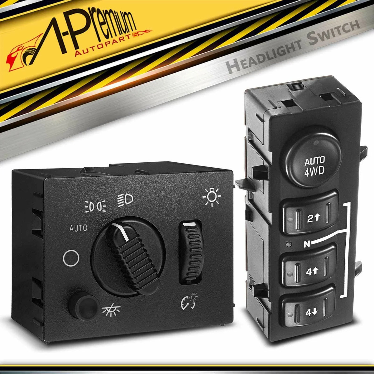 4X4 Selector Switch & Headlight Switch for Cadillac Chevrolet