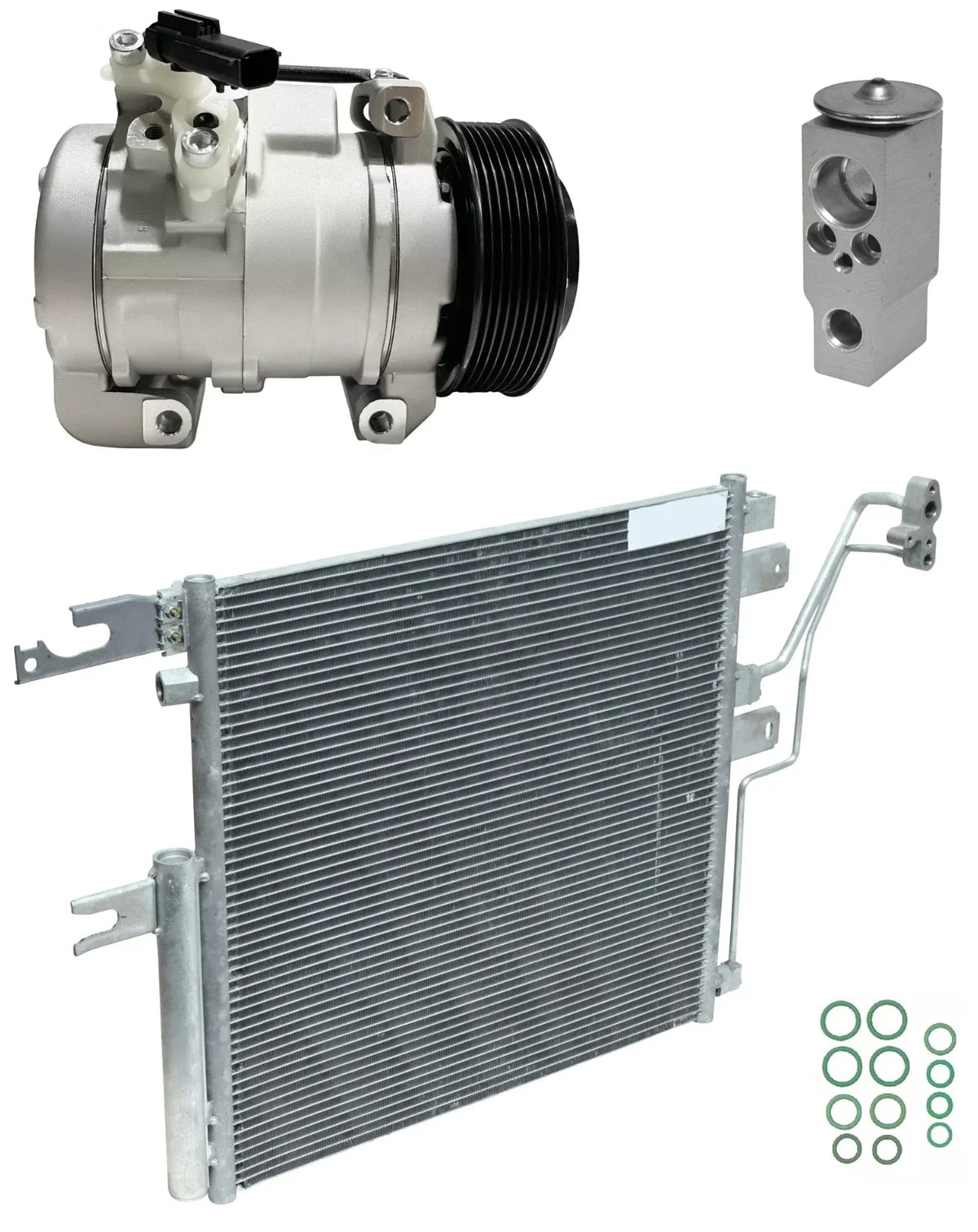 AC Compressor Kit with Condenser for Dodge Ram 2500 6.7L (2010–2010)