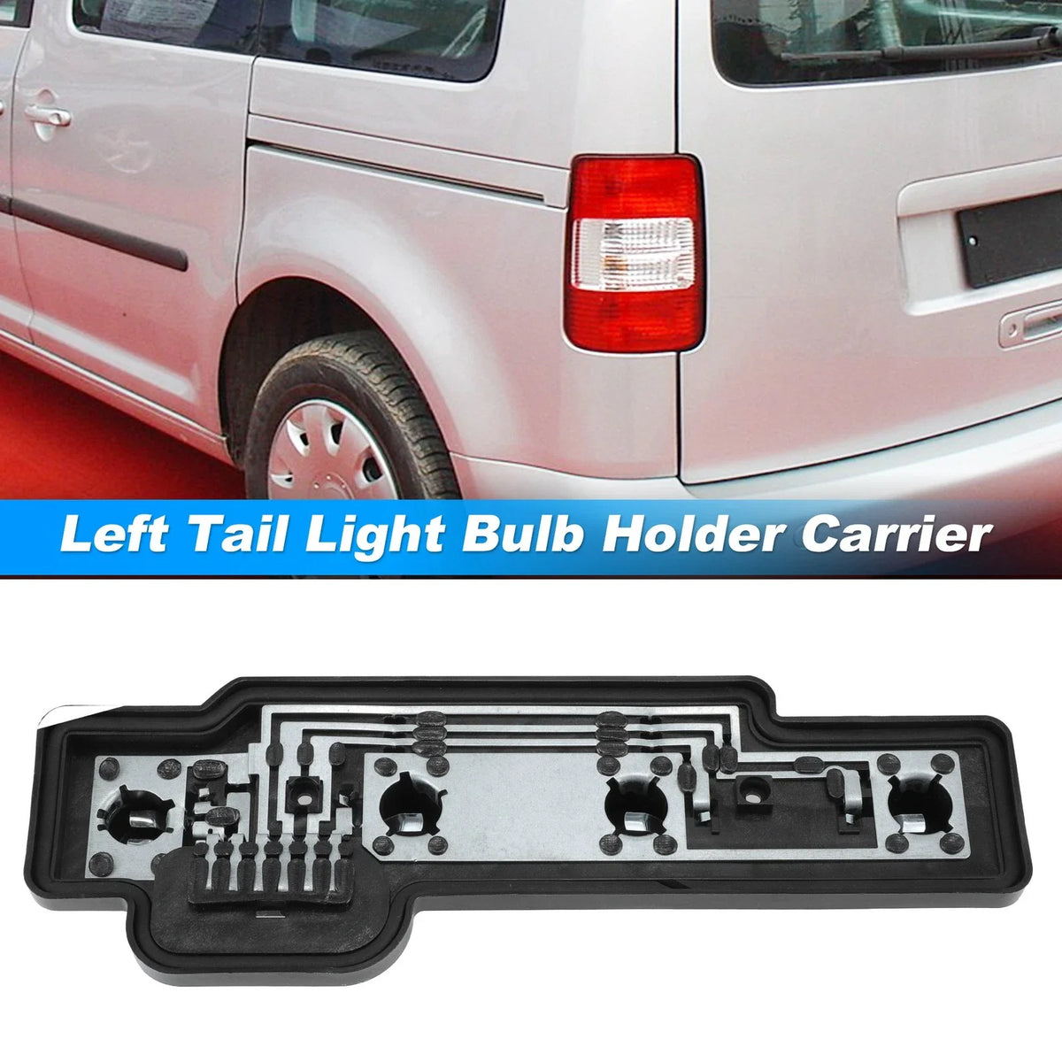 2K5945257A Left Tail Light Bulb Holder Socket for VW Caddy (2004–2014)