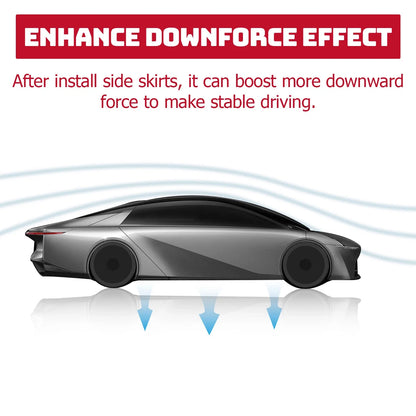 2-Piece Matte Side Skirts for Toyota Corolla 2014-2019