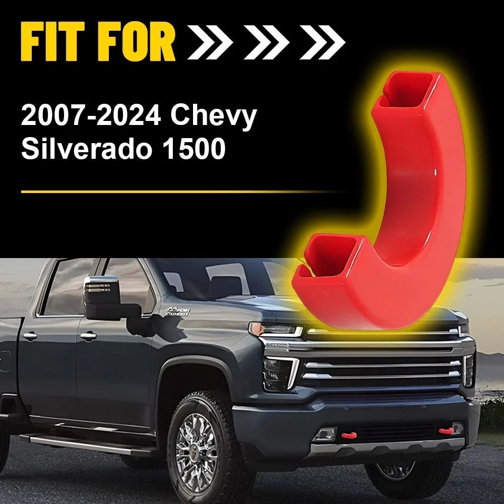 Tow Hook Cover Caps (Set of 2) for 2007-2024 Chevy Silverado 1500