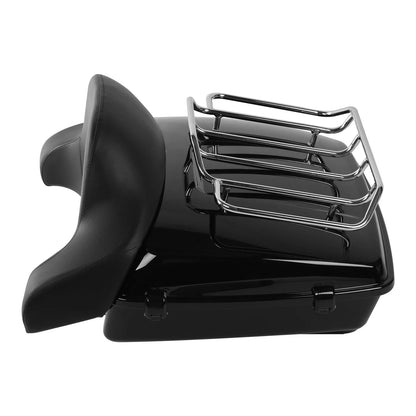 Chopped Trunk Backrest Mount Rack for Harley Fat Boy (2008-2017)