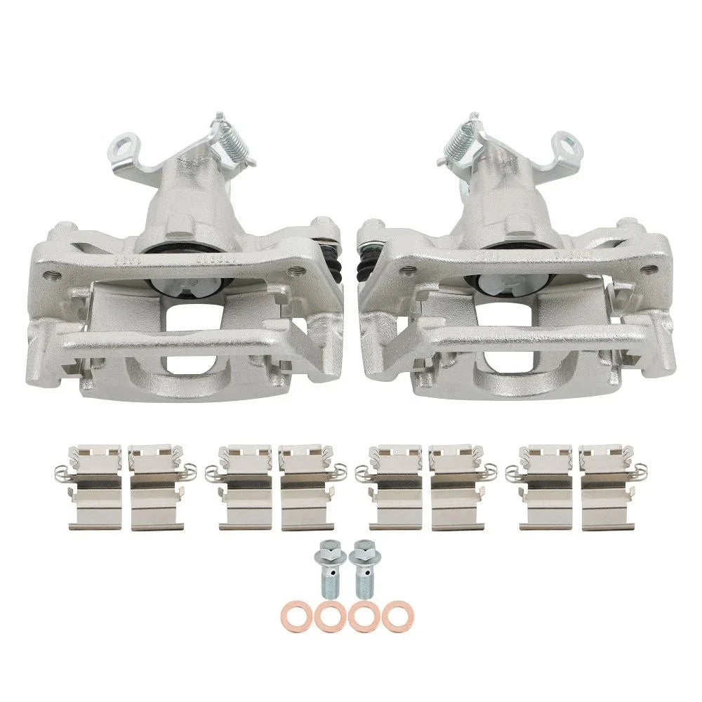 Set of 2 Rear Brake Calipers w/ Bracket for Dodge Journey (2012–2018) 18-B5464