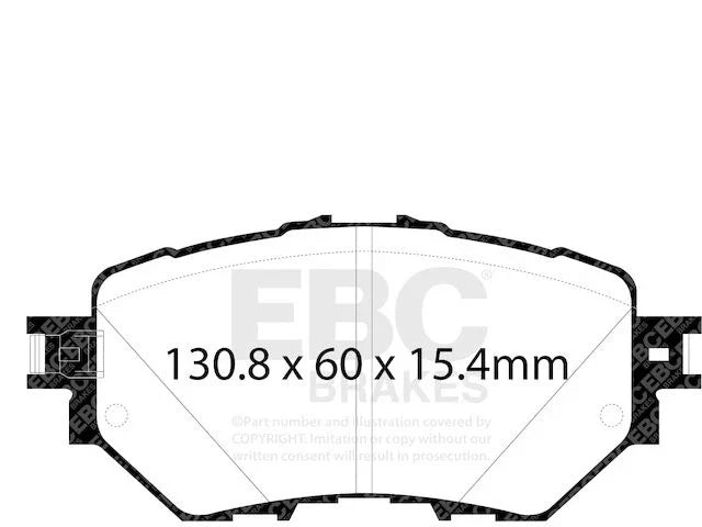 Front Brake Pads for Mazda 3 Sport (2014-2015) KY884QD