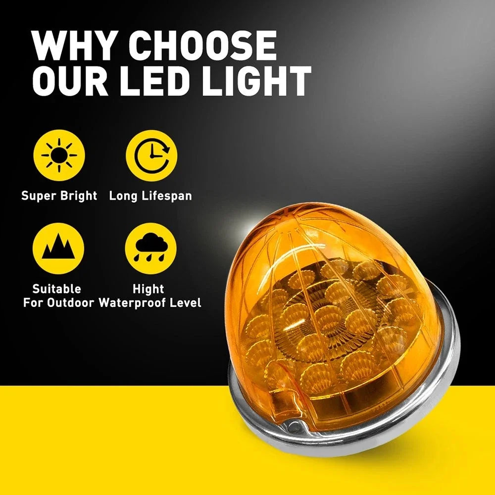 Watermelon Surface Mount Amber LED Turn/Marker Light for