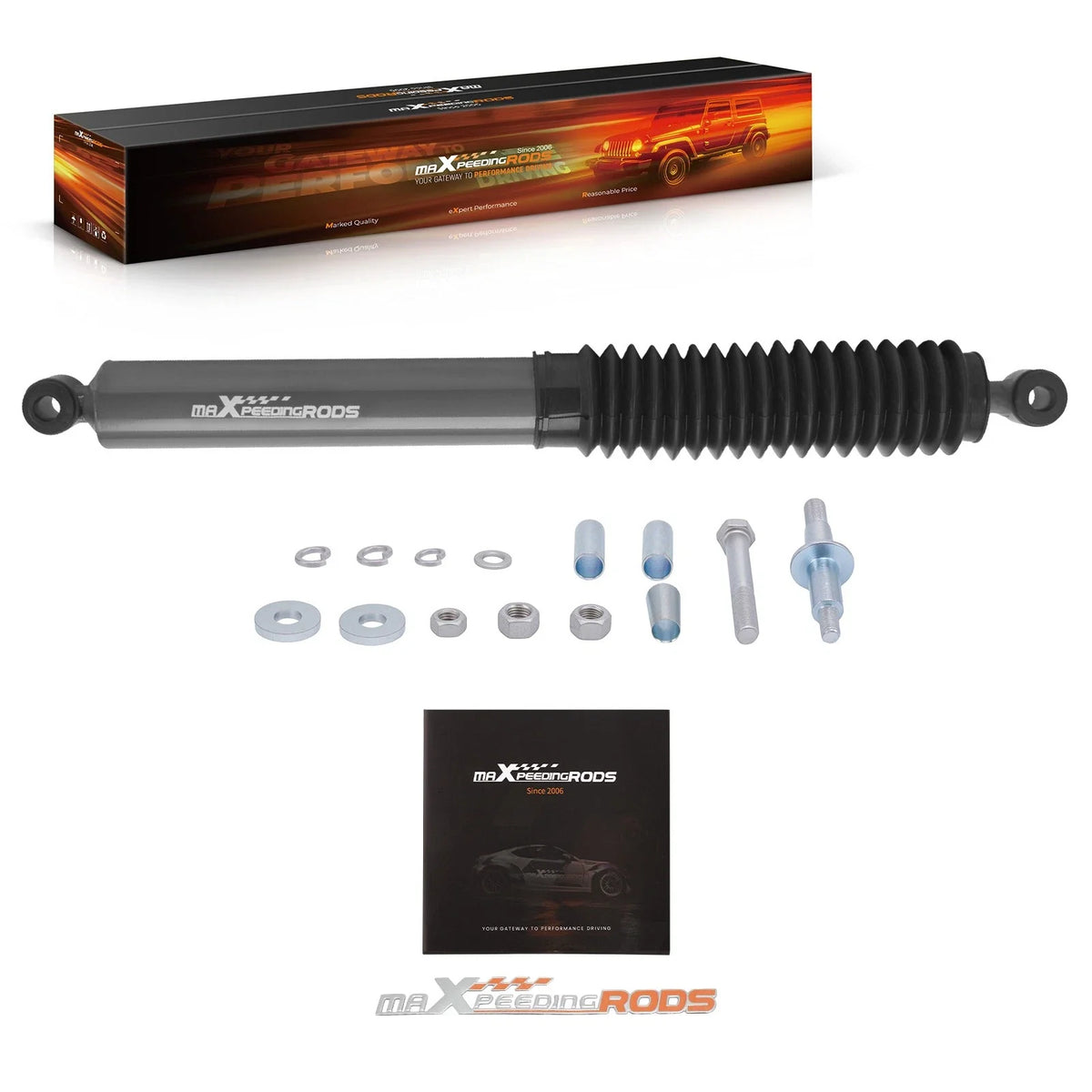 Steering Stabilizer with Hardware for Dodge Ram 1500 2500 3500 4WD (1994–2012)