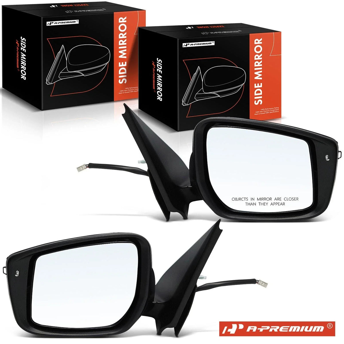 2X Power Adjust Side Mirrors for Nissan Versa (2014–2019)