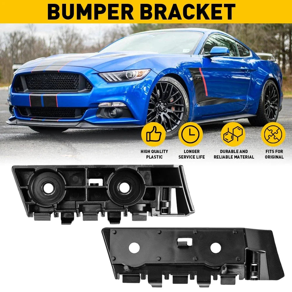 Front Bumper Bracket Holder Cover Set for Ford Mustang (2015–2017)