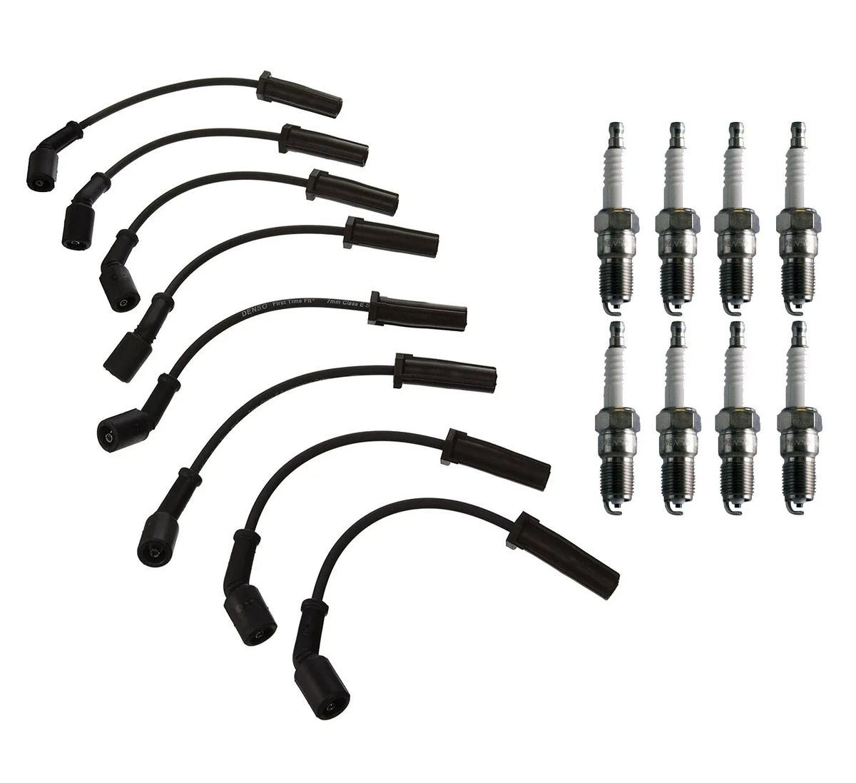 Denso 7mm Wire Set & 8 U-Groove Spark Plug Kit for Chevrolet GMC V8