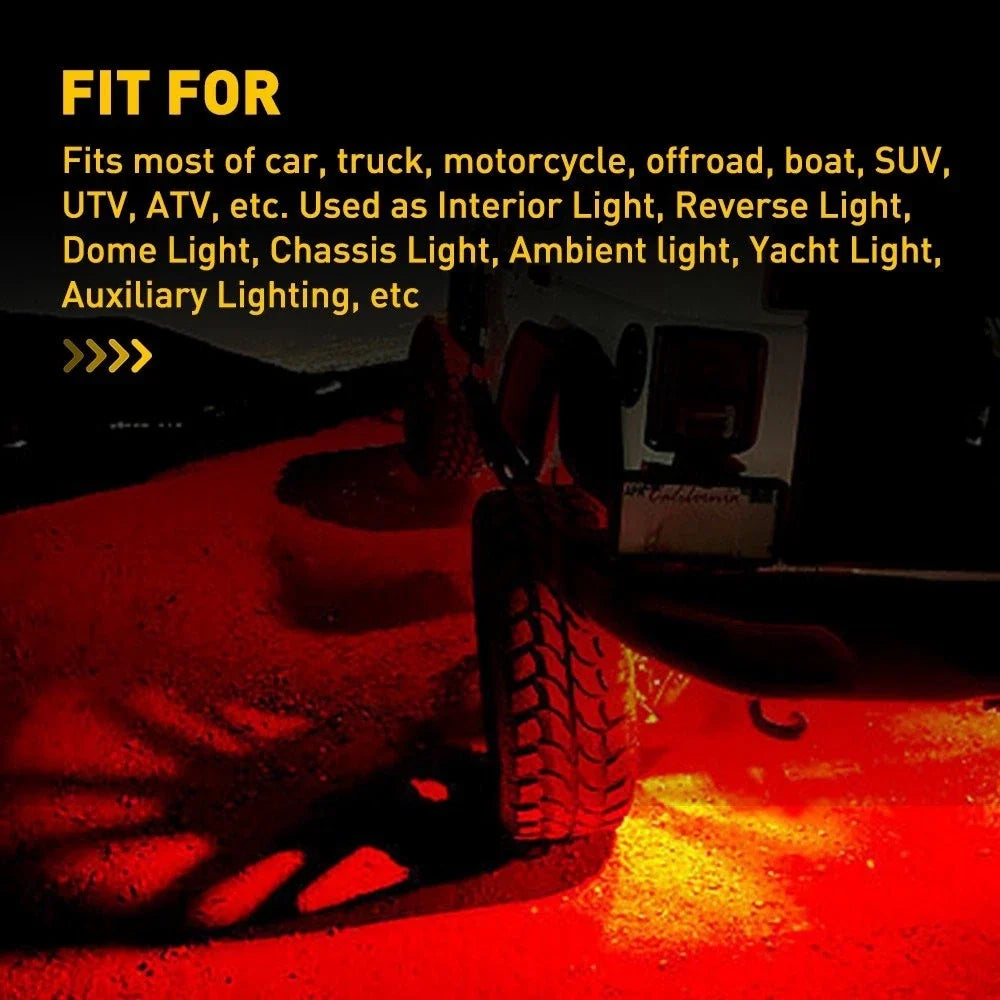 Set of 4 LED Underbody Light Kit for Universal Cars (Universal)