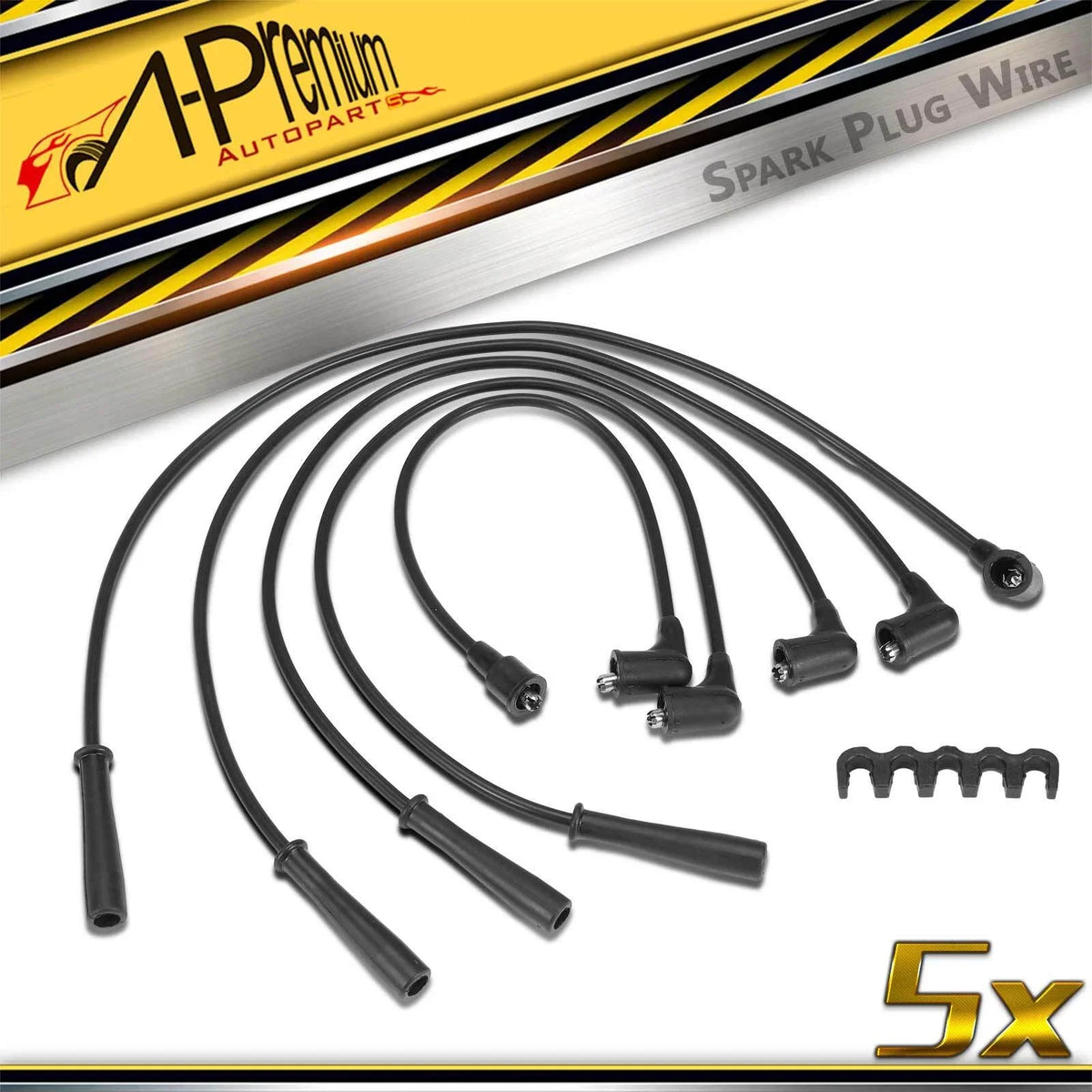 5X Spark Plug Wire Sets for Nissan 200SX (1984–1998) & Ford Mustang II (1974–1978)