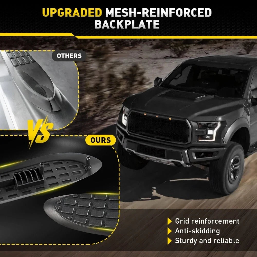 4-Piece Nerf Bar Pad Kit - Black for 3" Round Bars