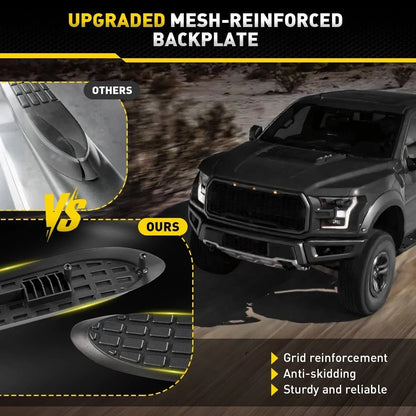 4-Piece Nerf Bar Pad Kit - Black for 3" Round Bars