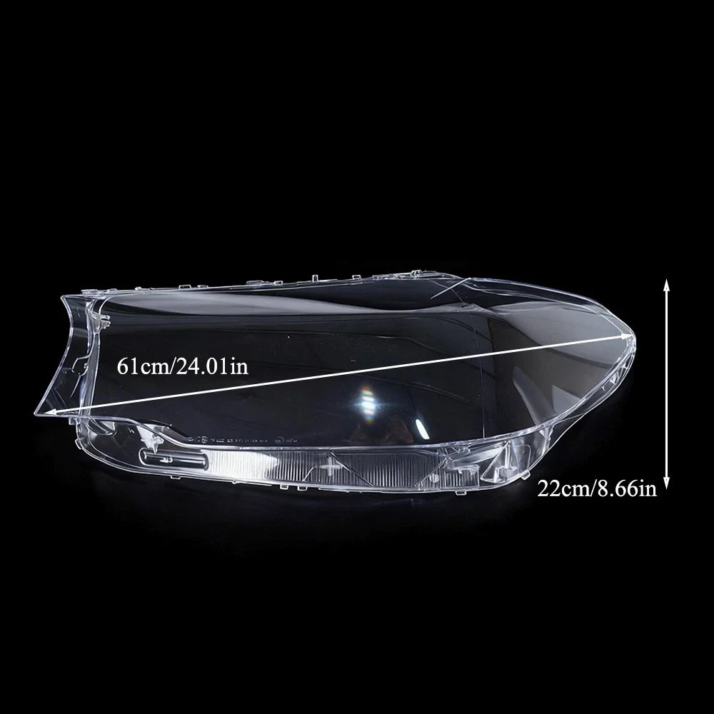 Pair Clear Headlight Lens Cover for BMW G30 G31 G38 5 Series (2016–2020)