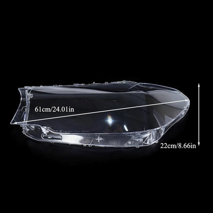 Pair Clear Headlight Lens Cover for BMW G30 G31 G38 5 Series (2016–2020)