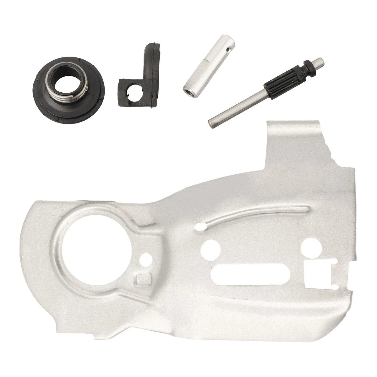 Guide Bar Plate for 345 455e (Metal, Oil Pump, Silver)