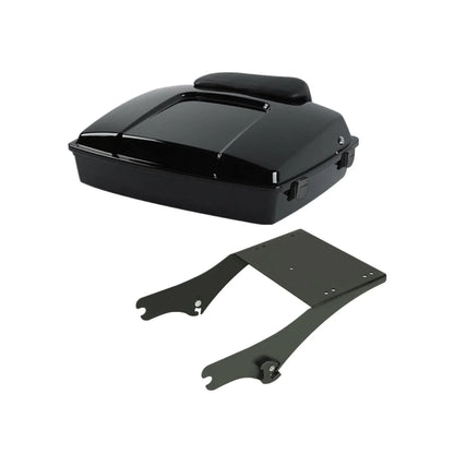Trunk Backrest Pad Mount Rack for Harley Touring (1997-2008)