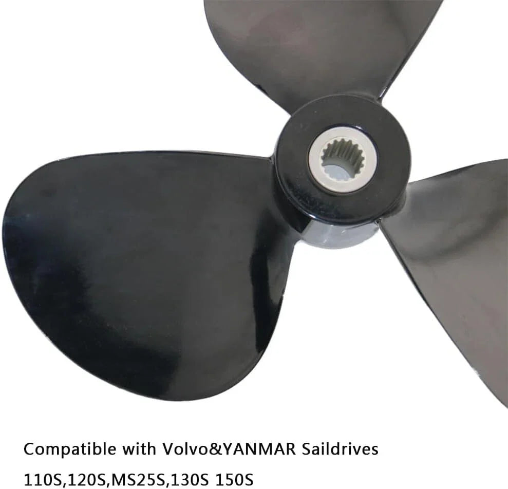15x15 LH Saildrive Propeller for Volvo Penta Yanmar (110S-150S)