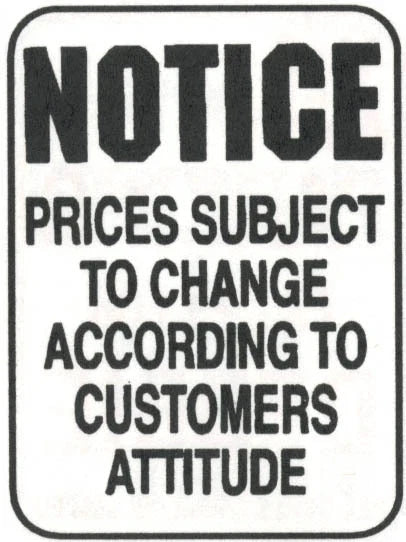 NOTICE sign for Man Cave (Plastic)