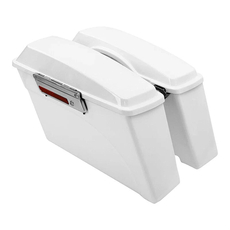Hard Saddlebags & Black Conversion Bracket for Harley Fatboy FLST (1984–2017)