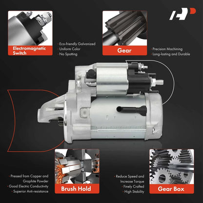 1.4KW Starter Motor for Ford Mustang V8 5.0L 2016-2023