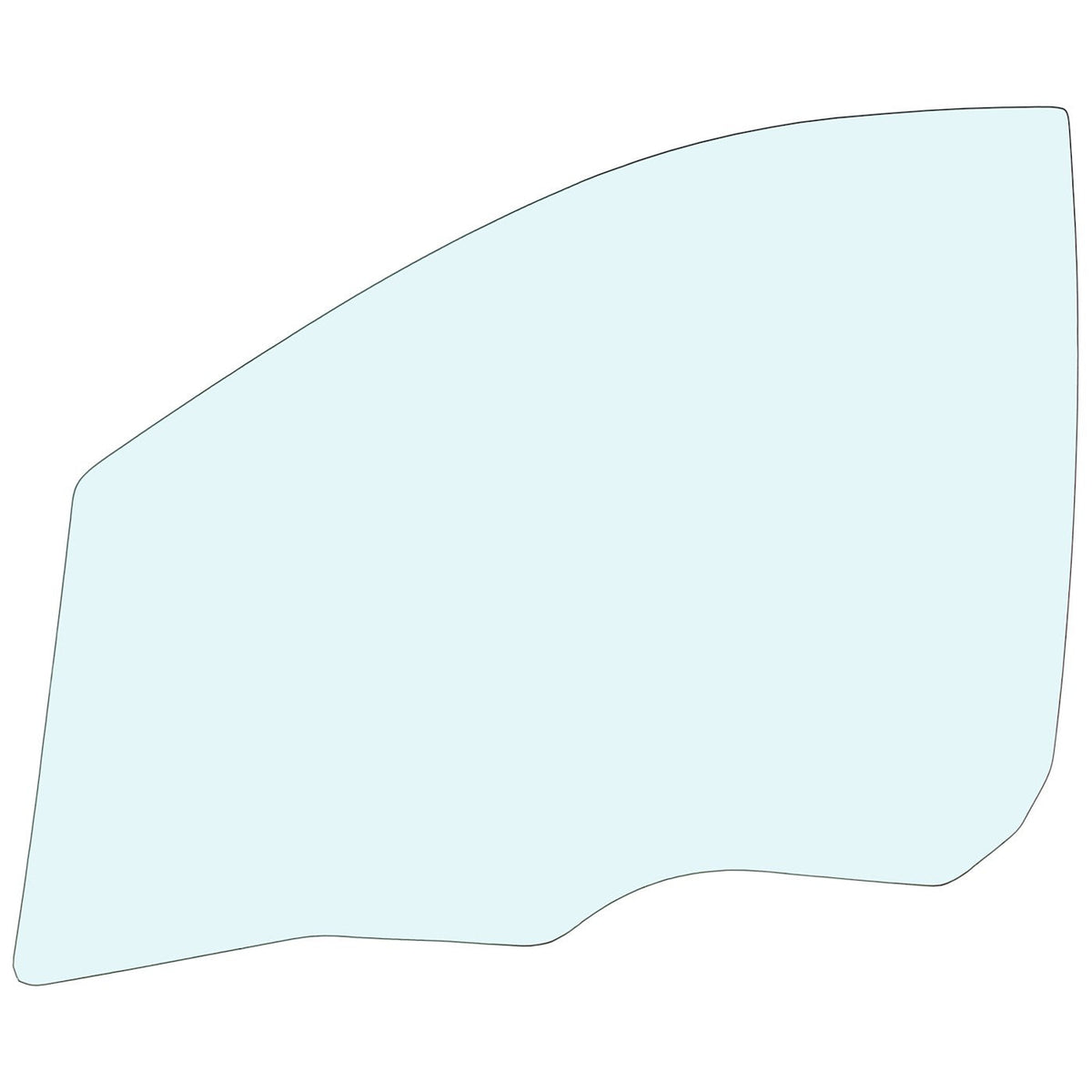 Left Front Door Glass for Kia Rondo (2007–2012) - Driver Side