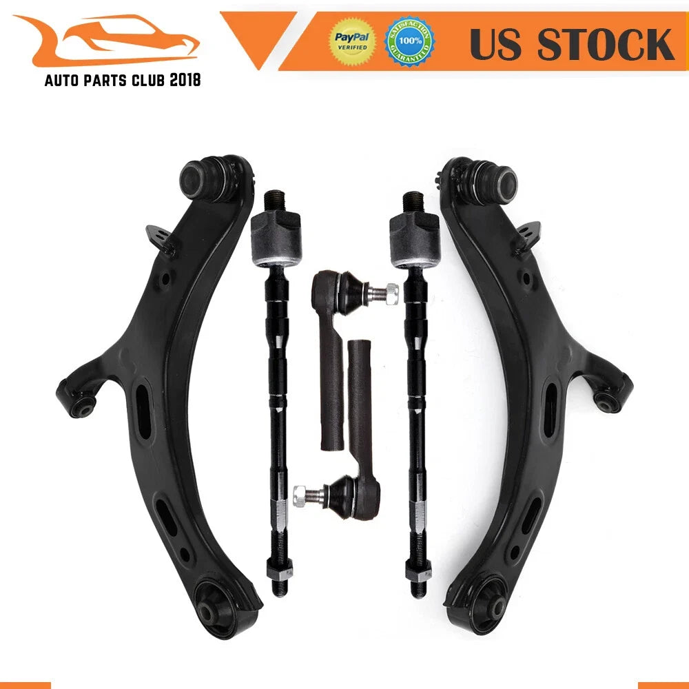 Set of 6 Front Lower Control Arms and Ball Joints for Subaru Outback (2010–2014)