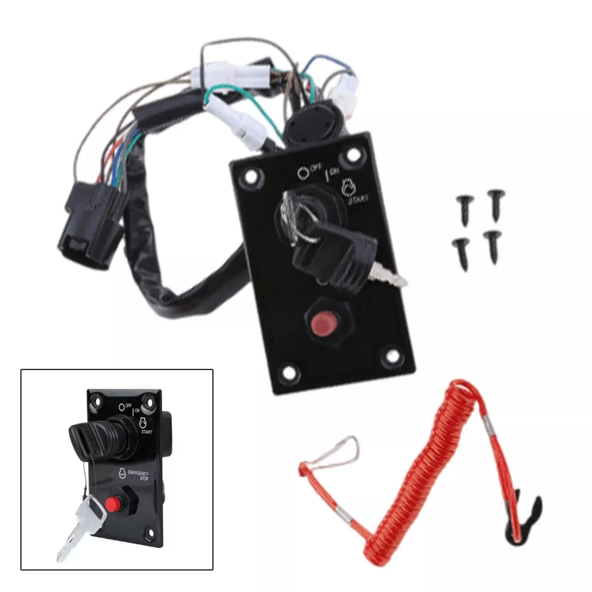 Key Switch Panel for Suzuki Outboard Engine 37100