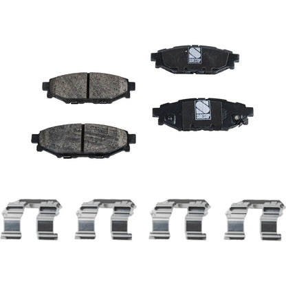 Set of 4 Front & Rear Brake Pads for Subaru Outback Forester (2009–2010)