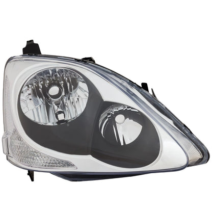 Passenger Side Headlight for Honda Civic (2004–2005) Halogen