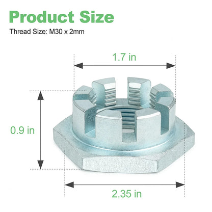 Output Shaft Bearing Nut 70076 for Bush Hog Models 2610 2515 2615 (2000–2023)