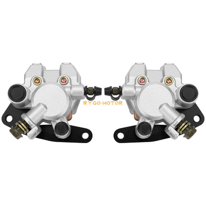 Brake Caliper Set w/ Pads for Honda TRX250X (1987-1992) Front & Rear
