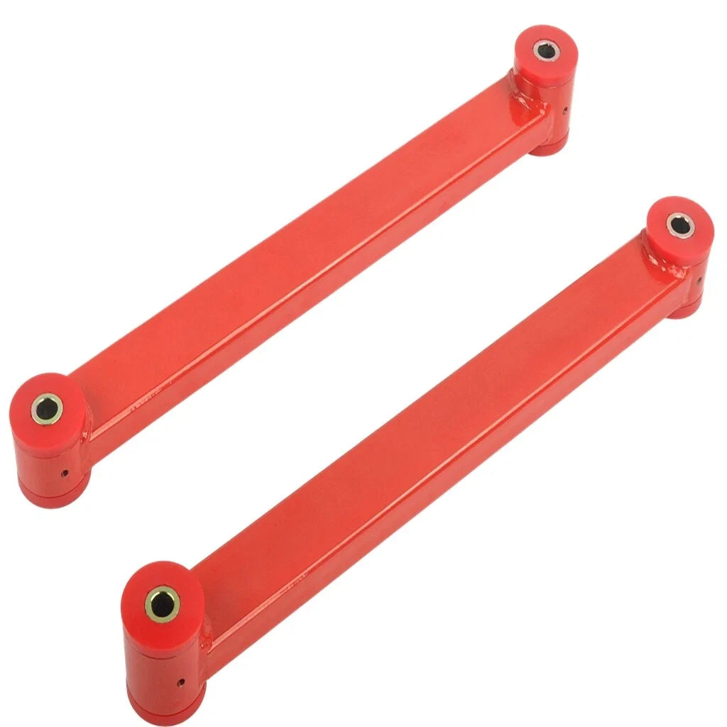 Rear Upper Lower Control Arm Non-Adj Red for 2005-2010 Ford Mustang