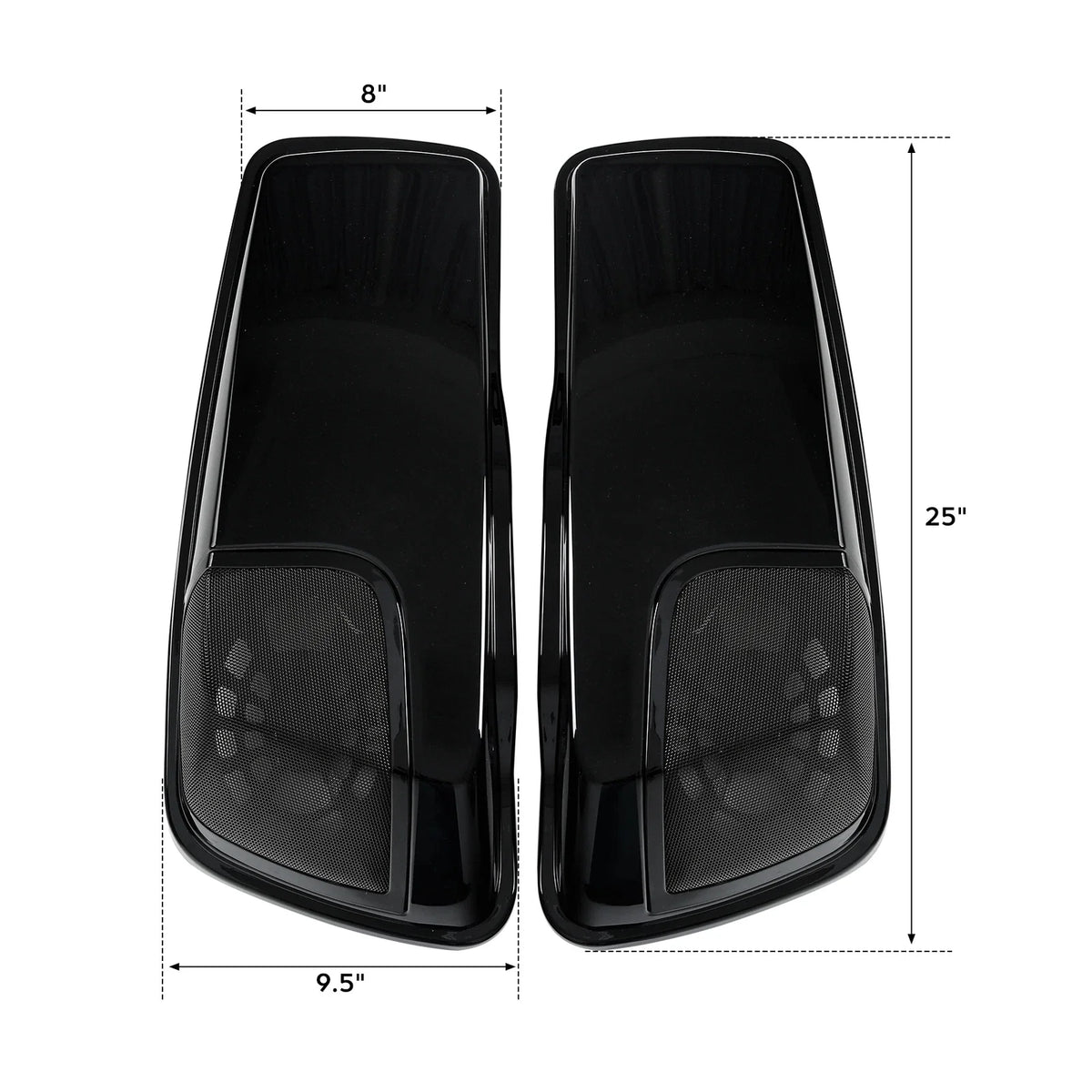 Saddlebag Lids with 5" x 7" Speaker Openings for Harley Touring (2014–Present)