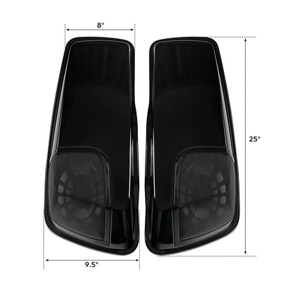 Saddlebag Lids with 5" x 7" Speaker Openings for Harley Touring (2014–Present)