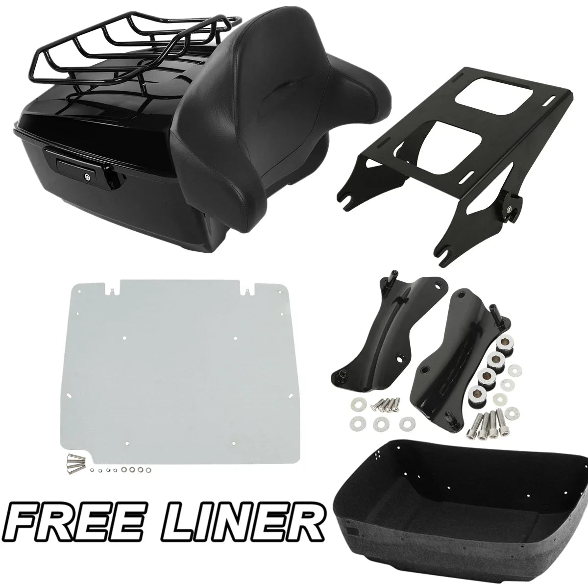Trunk Pad Top Rack Plate for Harley Electra Glide 2014 and Newer