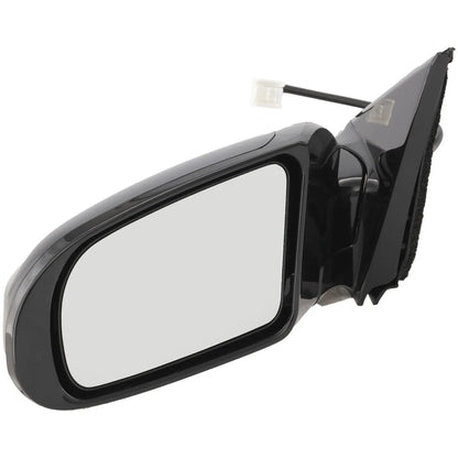 Left Driver Power Side View Mirror Gloss Black for 2009-2014 Nissan Maxima