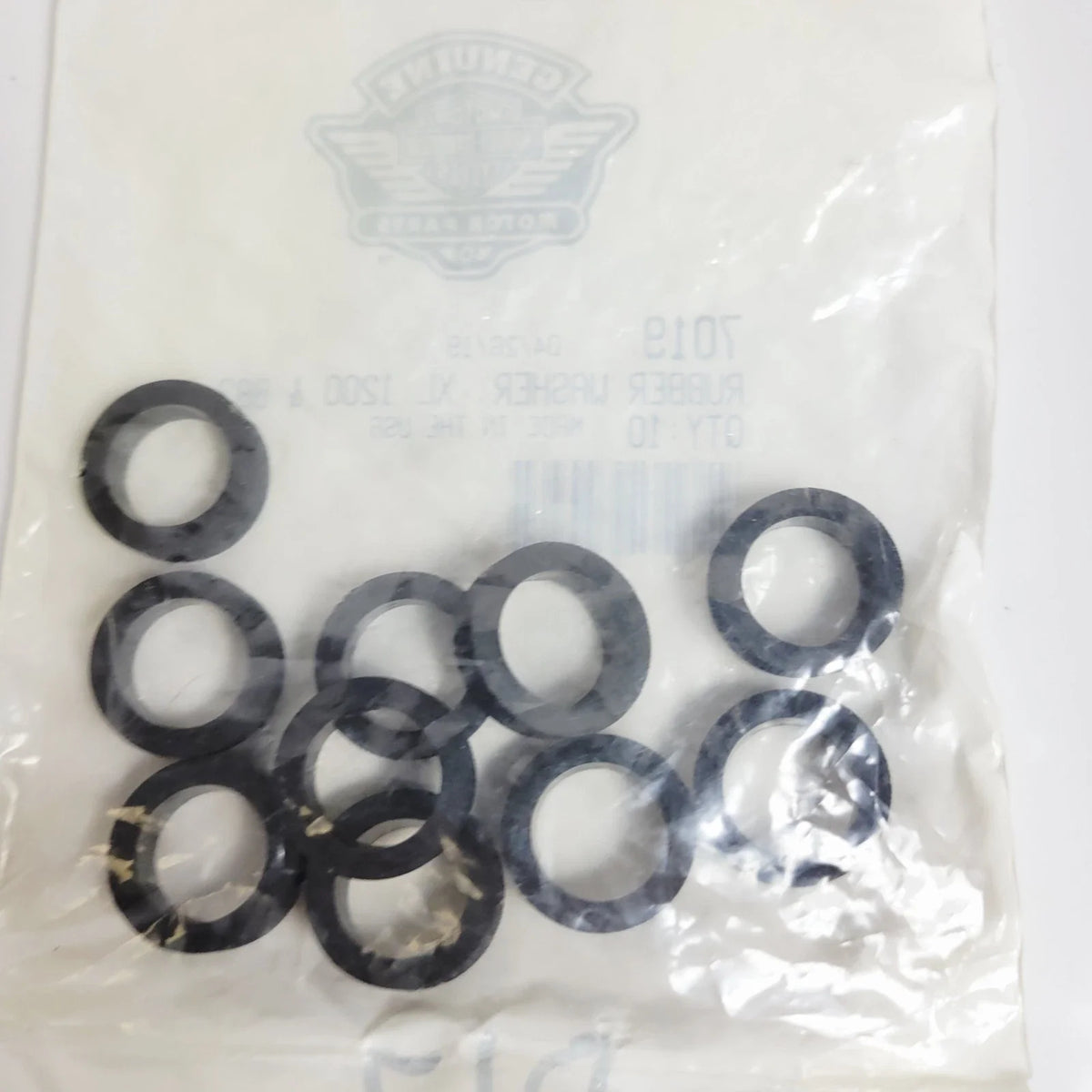 Pack of 10 Rubber Washers for Harley-Davidson XL 1200 & 883 (2001–2023)