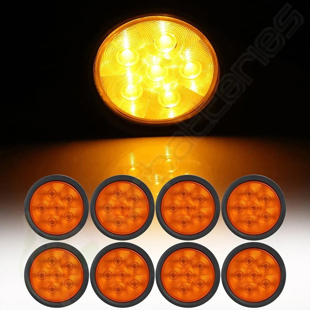 8x 5.2" LED Amber Lights for Vehicle Apron