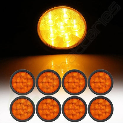 8x 5.2" LED Amber Lights for Vehicle Apron