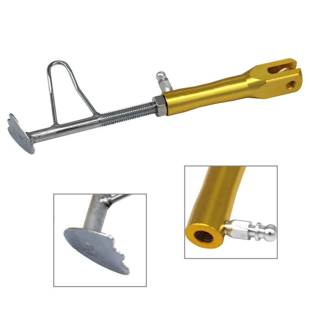 Motorcycle Adjustable Kickstand - Non-Slip Foot Side Stand