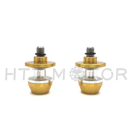 CNC Gold 6MM Swingarm Spools Sliders - 2 Pack for Universal Motorcycle