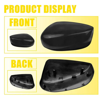 Rearview Side Mirror Caps Glossy Black for Honda Accord (08-12) LH+RH
