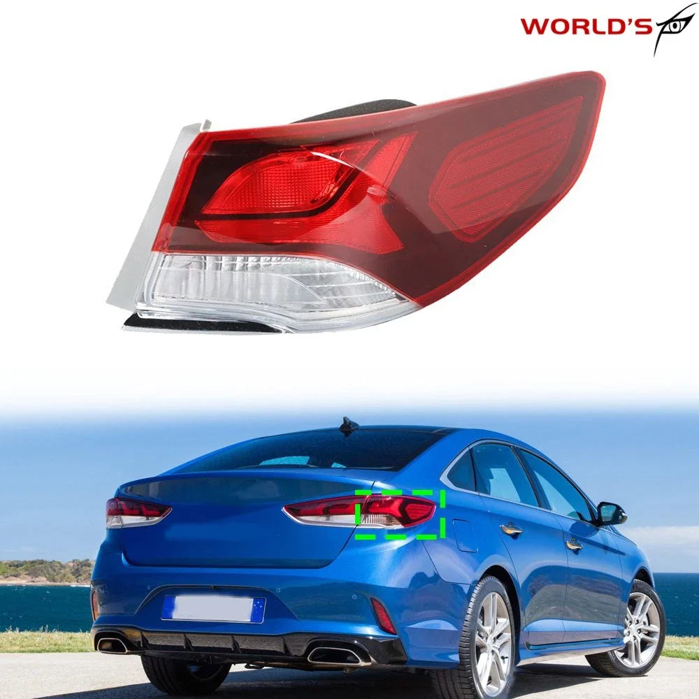 Tail Light for Hyundai Sonata (2018–2019) Halogen Outer Right Side