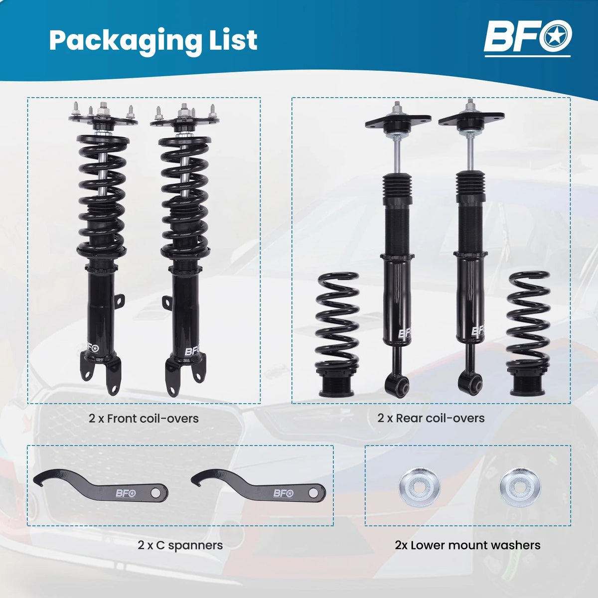 Lowering Kit Coilovers Suspension for Dodge Charger Challenger 2011-2022