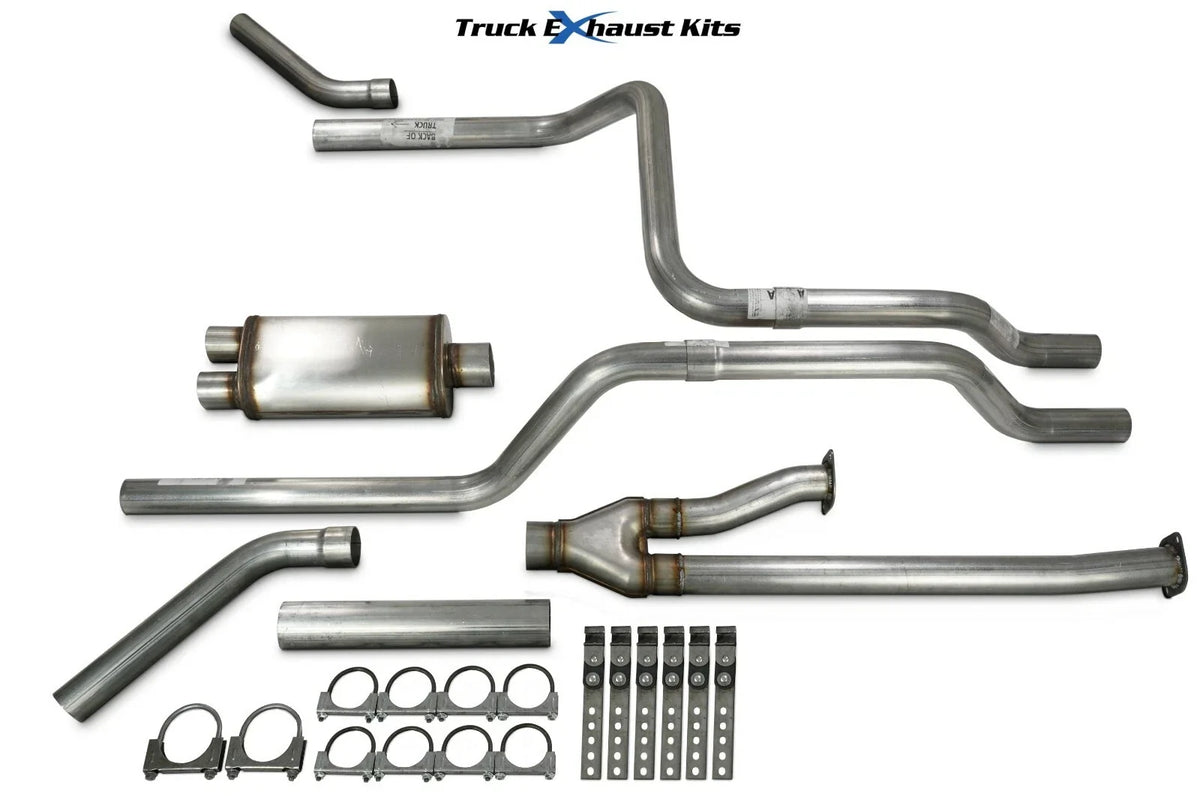 2.5" Dual Exhaust Kit for Toyota Tundra (2009–2013) Stainless Corner Exit