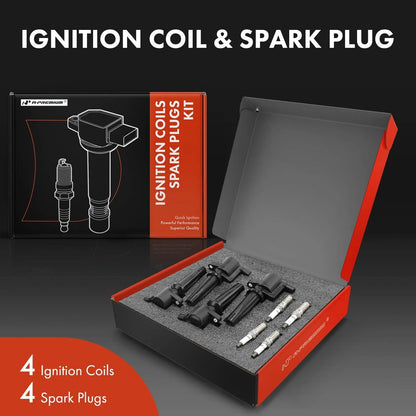 4 Ignition Coils and Spark Plugs for Ford Escape